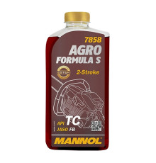 Масло моторное для двухтактных двигателей MANNOL 7858 Agro Formula S API TC , синтетическое, 420 мл PET