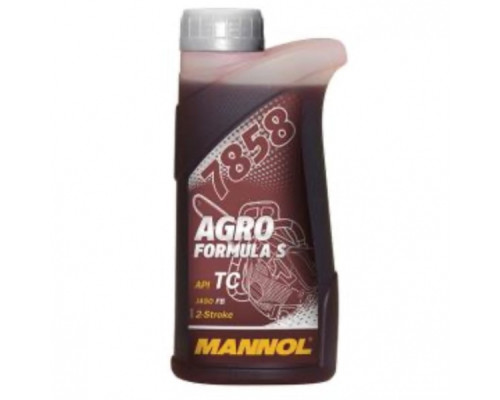 Моторное масло для двухтактных двигателей MANNOL Argo Formula S API TC 7858, синтетическое, 1л