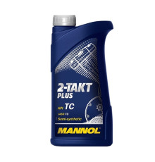 Масло моторное двухтактное полусинтетическое MANNOL 2-Taki Plus API TC, 1 л.